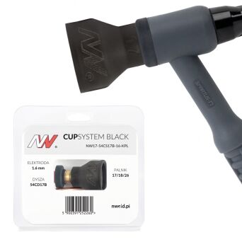 CUPSYSTEM Black - zestaw 17/18/26 dysza kielich #17 [na elektrodę 1.6]