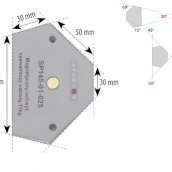 Magnetyczny uchwyt spawalniczy udźwig: 11kg