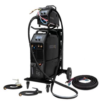 ProMIG 505 [źródło, chłodnica, podajnik, przewód zespolony, wózek] pakiet z uchwytem SPP501 - 3m