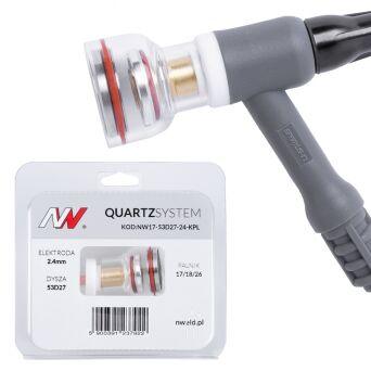 QUARTZSYSTEM – soczewka wer. krótka dysza kielich L 17/18/26 [na elektrodę 2.4mm]