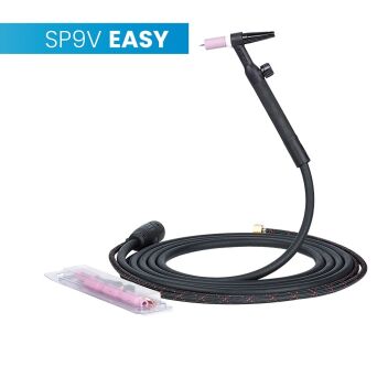 Uchwyt TIG 9V, 4m, seria Easy, pakiet D, SK25, 2m wężyka, nakrętka 1/4