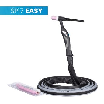 Uchwyt TIG 17, 4m, seria Easy, mini 1B, pakiet X, przyłącze pasujące do ESAB®
