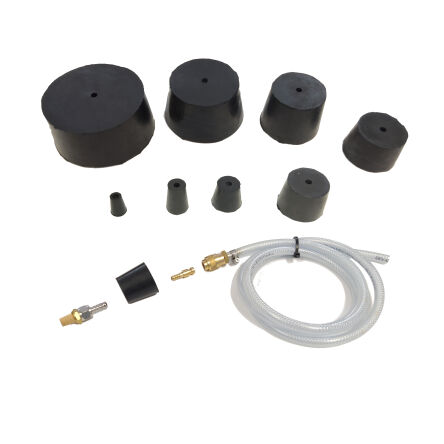 Zestaw korków do formowania gazu 21-112mm + Przewód do gazu z szybkozłączem