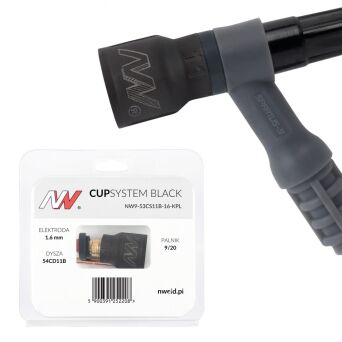 CUPSYSTEM Black - zestaw 9/20 dysza kielich #11 [na elektrodę 1.6]