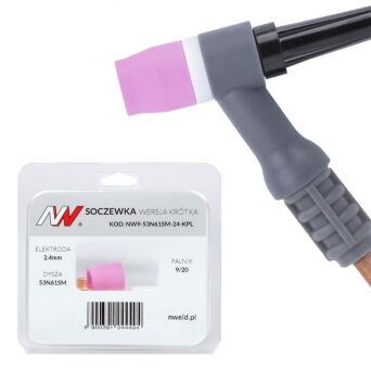 Soczewka wersja krótka 9/20 #7 [na elektrodę 2.4mm] L=23.5mm