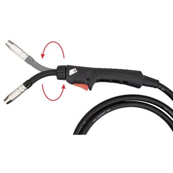 Uchwyt ręczny z obrotowym palnikiem MIG 150R 3m seria SPARTUS Master