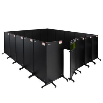 Zabudowa stanowiska 5560x5500 do spawania laserowego