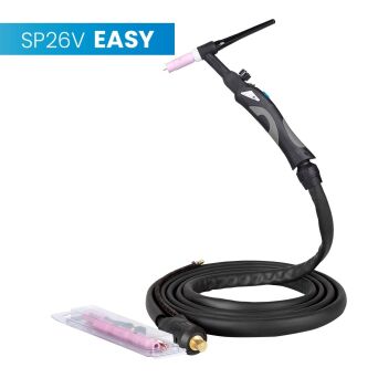 Uchwyt TIG 26V, 4m, seria Easy,  sterowanie w rękojeści, pakiet D, SK35, 30cm wężyk, Rec6