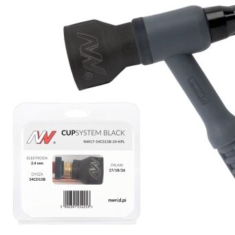 CUPSYSTEM Black - zestaw 17/18/26 dysza kielich #15 [na elektrodę 2.4]