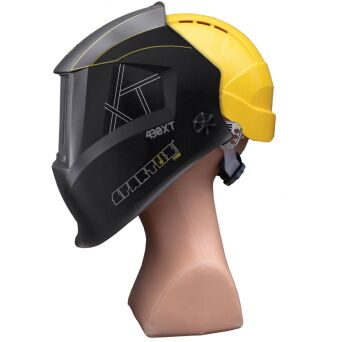 Przyłbica SPARTUS Pro 430XT (filtr true color) z kaskiem i adapterem