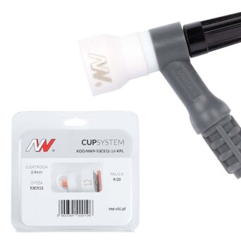 CUPSystem - zestaw 9/20 dysza kielich #12 [na elektrodę 2.4]