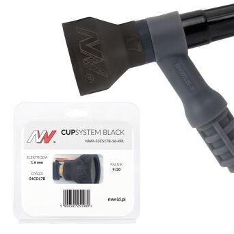 CUPSYSTEM Black - zestaw 9/20 dysza kielich #17 [na elektrodę 1.6]