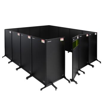 Zabudowa stanowiska 4460x4400 do spawania laserowego