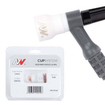 CUPSystem - zestaw 9/20 dysza kielich #12 [na elektrodę 1.6]