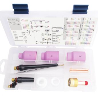 TIG BOX DUŻA SOCZEWKA 17/18/26 zestaw na elektrodę 3.2mm