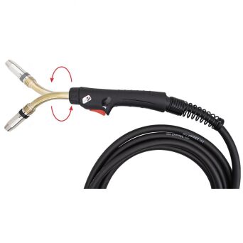 Uchwyt ręczny z obrotowym palnikiem MIG 240R 5m seria SPARTUS Master