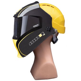 Przyłbica SPARTUS Pro 401X z kaskiem i adapterem