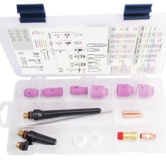 TIG BOX WERSJA KRÓTKA 17/18/26 zestaw na elektrodę 2.4mm