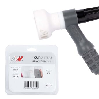 CUPSystem - zestaw 9/20 dysza kielich #16 [na elektrodę 1.6]