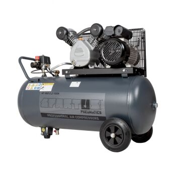 Sprężarka tłokowa SPARTUS® na zbiorniku poziomym [360/100 2.2kW 230V 10bar]