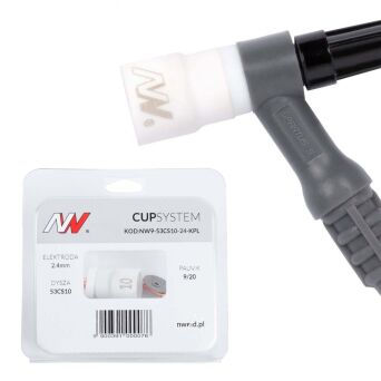 CUPSystem - zestaw 9/20 dysza kielich #10 [na elektrodę 2.4]