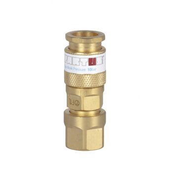 Szybkozłączka przyreduktorowa - gniazdo z gwintem wew. G 3/8''RH (tlen)