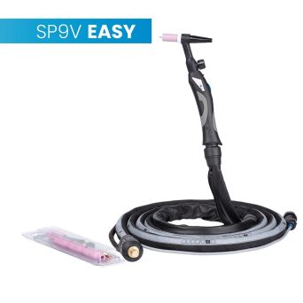 Uchwyt TIG 9V, 4m, seria Easy,  sterowanie w rękojeści, pakiet X, przyłącze SPARTUS®