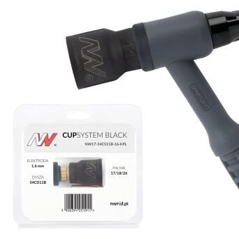 CUPSYSTEM Black - zestaw 17/18/26 dysza kielich #11 [na elektrodę 1.6]