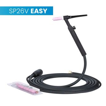 Uchwyt TIG 26V, 4m, seria Easy, pakiet D, SK25, 2m wężyka, nakrętka 1/4