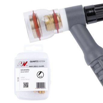 QUARTZSystem - soczewka dysza kielich 9/20 [na elektrodę 1.6mm]