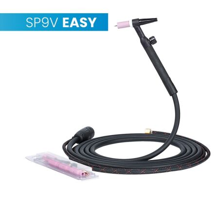 Uchwyt TIG 9V, 4m, seria Easy, pakiet D, SK35, 2m wężyka, nakrętka 1/4